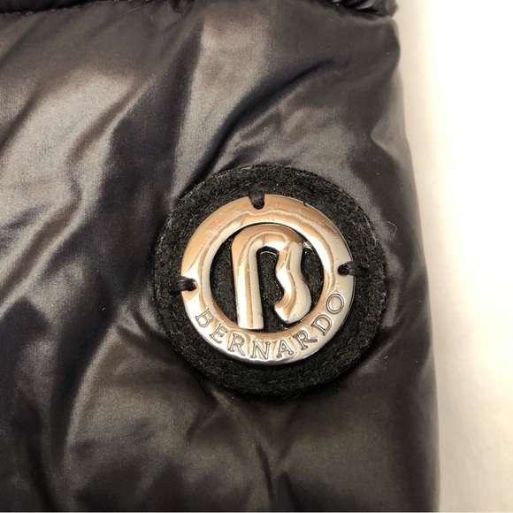 Bernardo Black Full Zip Snap Button Long Puffer Jacket Womens Size XS - Picture 8 of 16